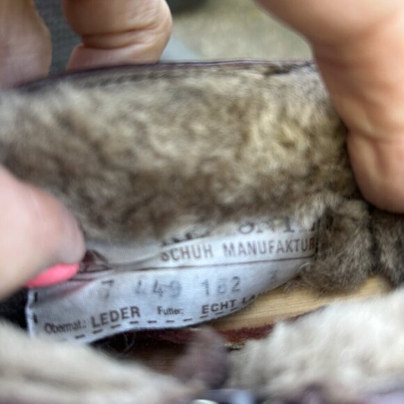 Remonte Men\'s Vintage Brown Leather Faux Fur Lined Winter Snow Boots Size 7 main image 5